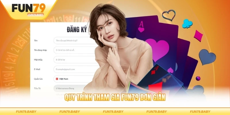 Quy trình tham gia FUN79 đơn giản